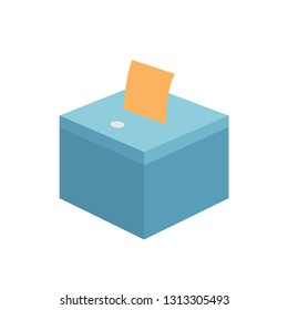 Ballot box emoji with ballot vector