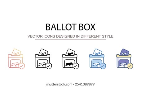 Ícone de urna com fundo branco ilustração stock