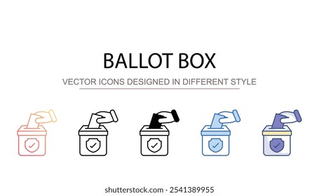 Ícone de urna com fundo branco ilustração stock