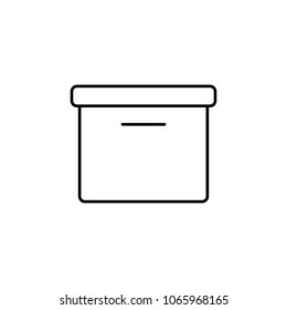 ballot box icon. Element of simple icon for websites, web design, mobile app, info graphics. Thin line icon for website design and development, app development on white background