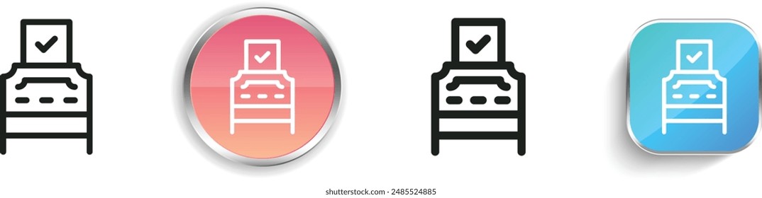 ballot box icon. Thin Linear, Regular and Button Style Design Isolated On White Background