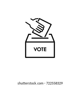 ballot box icon vector