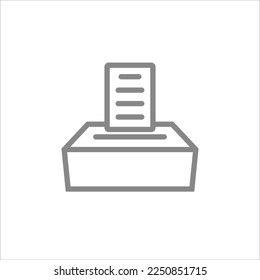 ballot box icon vector illustration symbol