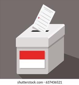 ballot box Indonesia