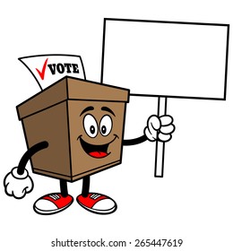 Ballot Box with Sign