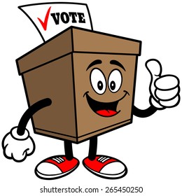 Ballot Box with Thumbs Up