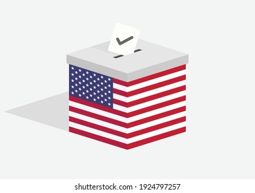 A ballot box for a US election