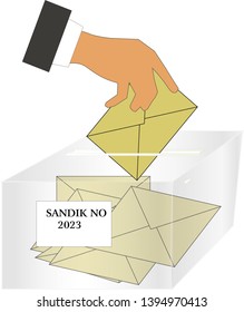 ballot box vector illustration, crate
