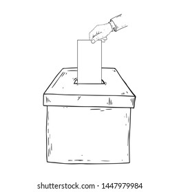 325 Ballot Box Sketch Stock Illustrations, Images & Vectors 