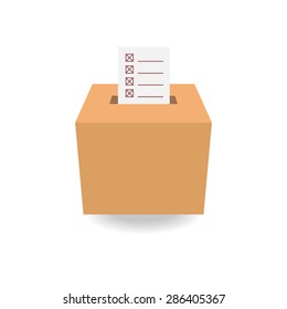 ballot box vote,vector