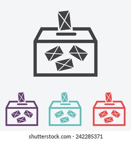 Ballot Box Vote,vector Icon