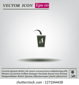 ballot box web icon. vector design
