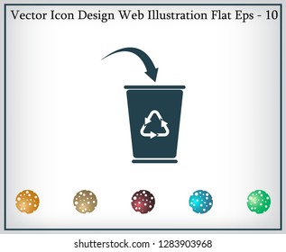 ballot box web icon. vector design