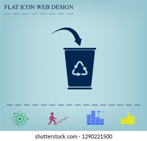 ballot box web icon. vector design