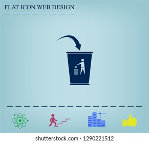 ballot box web icon. vector design