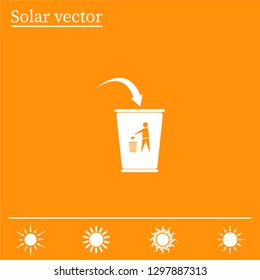 ballot box web icon. vector design