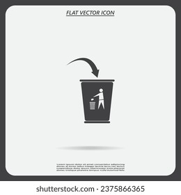 ballot box web icon. vector design
