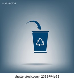 ballot box web icon. vector design