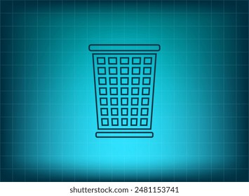 ballot box web icon. vector design