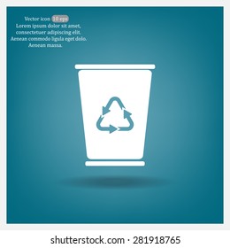 ballot box web icon. vector design