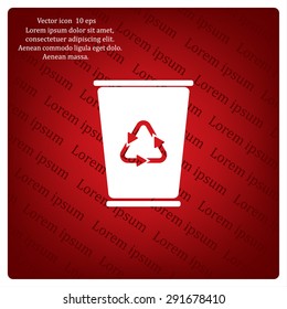 ballot box web icon. vector design