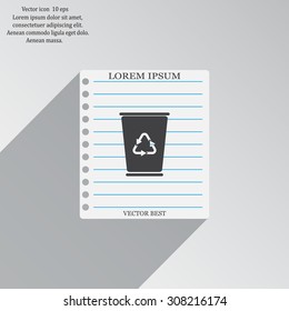 ballot box web icon. vector design