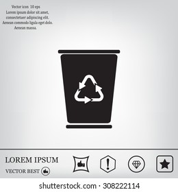 ballot box web icon. vector design