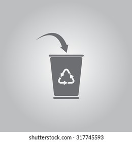 ballot box web icon. vector design