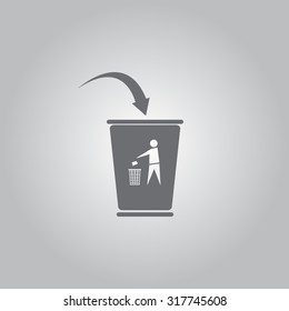 ballot box web icon. vector design
