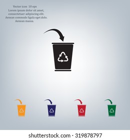 ballot box web icon. vector design