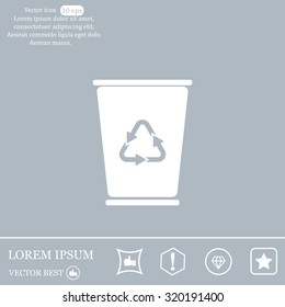 ballot box web icon. vector design