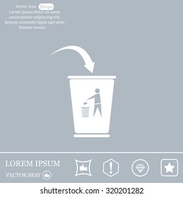 ballot box web icon. vector design