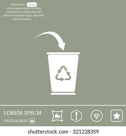 ballot box web icon. vector design