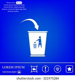 ballot box web icon. vector design