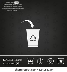 ballot box web icon. vector design