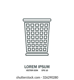 ballot box web icon. vector design