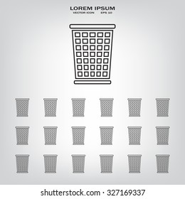 ballot box web icon. vector design