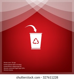 ballot box web icon. vector design