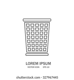 ballot box web icon. vector design