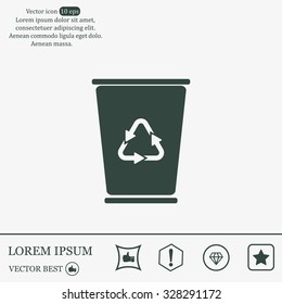 ballot box web icon. vector design