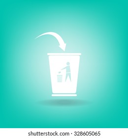 ballot box web icon. vector design