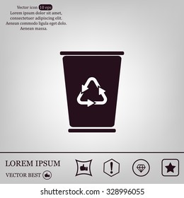 ballot box web icon. vector design