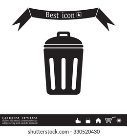 ballot box web icon. vector design