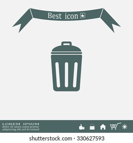 ballot box web icon. vector design