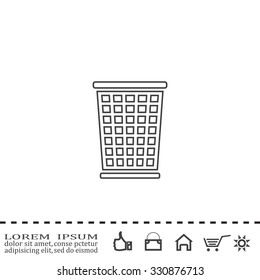 ballot box web icon. vector design