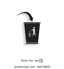 ballot box web icon. vector design