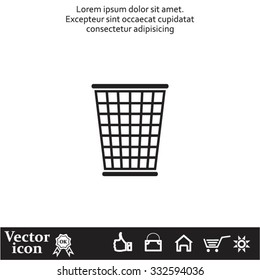 ballot box web icon. vector design