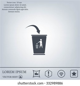ballot box web icon. vector design