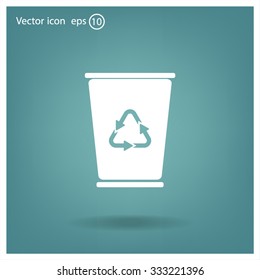 ballot box web icon. vector design