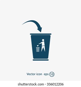 ballot box web icon, vector design